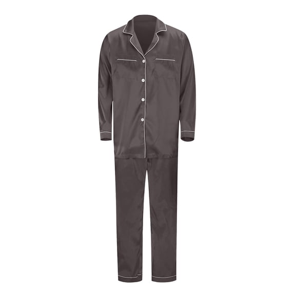Matching Family Christmas Pajamas Satin Silk Pajama Set for Family Button Down Pajamas Solid Sleepwear Loungewear Matching Holiday Pajamas