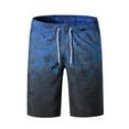 EDFBUYKRS Mens Swim Shorts 2024 Summer Fashion Casual Pocket Shorts