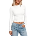 thumbnail image 1 of EDFBUYKRS Ruffle Blouse with Long Sleeves, Sizes S-3X, Women’S L, 1 of 5