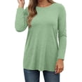 thumbnail image 1 of EDFBUYKRS Silk Button Down Shirts Satin Blouses for Women Casual Long Sleeve Shirt Business Work Tunic Tops Xl, 1 of 6