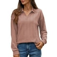 thumbnail image 1 of EDFBUYKRS Thermal Shirts for Women Slim Fit Long Sleeve Lined Underwear Tee Shirt Workout Cold Weather Round Neck Baselayer Tops Fall Winter Blouse M, 1 of 7