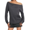 thumbnail image 1 of EDFBUYKRS Women Long Sleeve Shirts Plus Size Loose Fit Stripe Pullover Neck Button Down Sweatshirts Fashion Color Block Loose Tunic Lady Tops M, 1 of 6