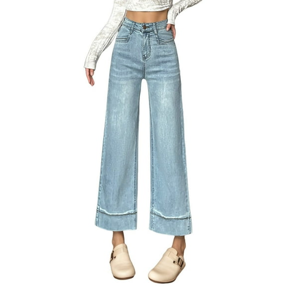 EDFBUYKRS Women Pants Casual Hiking Pants Women Tall 34 Inseam Women's Casual Pants Straight Leg Ankle Length Comfortable Everyday Wear Versatile Trousers for All Seasons Soft Stretchy Fabric Xs