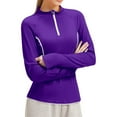 thumbnail image 1 of EDFBUYKRS Women Shirts Long Sleeve Tops Casual Loose Lady T Shirts Side Split Tunic Top Casual Shirt S, 1 of 5