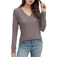 thumbnail image 1 of EDFBUYKRS Women's Corduroy Popover Shirt with Long Sleeves, Sizes Xs, 1 of 5