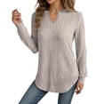 thumbnail image 1 of EDFBUYKRS Womens Blouses Long Sleeve Plaid Knit Button up Cardigan Shirt Loose Fit V-Neck Casual Plus Size Xxl, 1 of 5