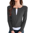 thumbnail image 1 of EDFBUYKRS Womens Dressy Casual Blouse Business Long Sleeve Tops Ruffle V Neck Work Shirt Fall Shirt 2026 M, 1 of 9
