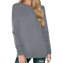 EDFBUYKRS Womens Long Sleeve Merry Christmas T-Shirts Christmas Tree Bright Graphic Tee Tops M