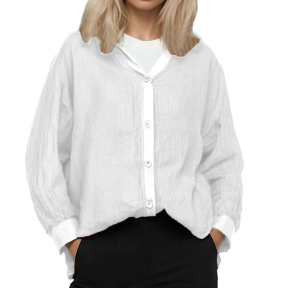 EDFBUYKRS Womens Long Sleeve Tops Fall Knit Crew Neck Shirts Casual Loose Fit Side Slit Pullover Ladies Tunic Tops Xxl