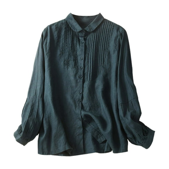 EDFBUYKRS Womens Sweater Long Sleeve Shirts Loose Tunic Tops Casual Pullover Outfits for Fall Winter Spring M