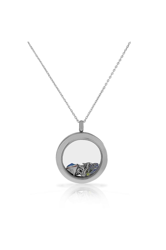 Stainless Steel Sea Marine Fish Locket Pendant Necklace - Charms Included