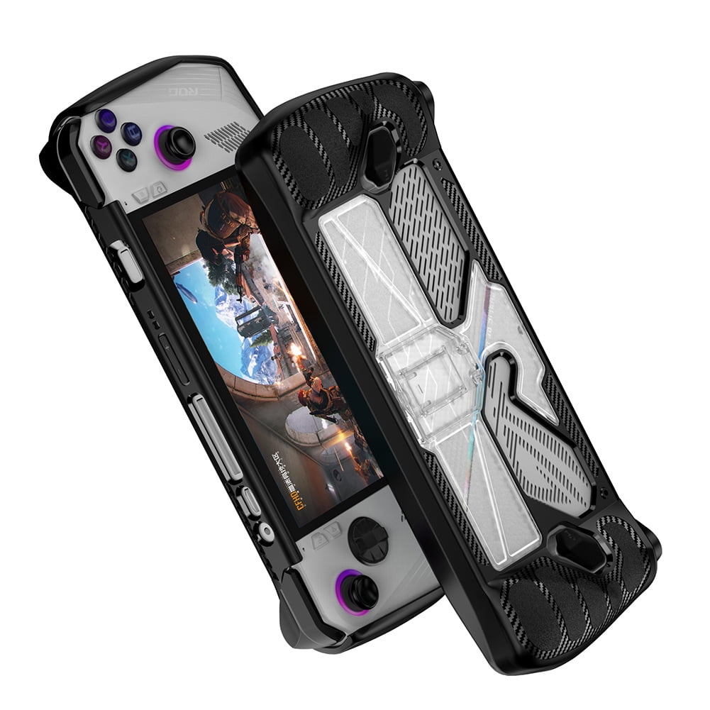 Compatible with Rog Ally Handheld Case | Non-Slip Soft Silicone Protective  Case Protector | Game Console Skin Cover with 4 Thumb Grips for Rog Ally