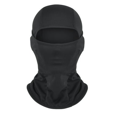 EDFRWWS Kids Balaclava Windproof Ski Face Covering Cycling Scarf Accessory (Black)