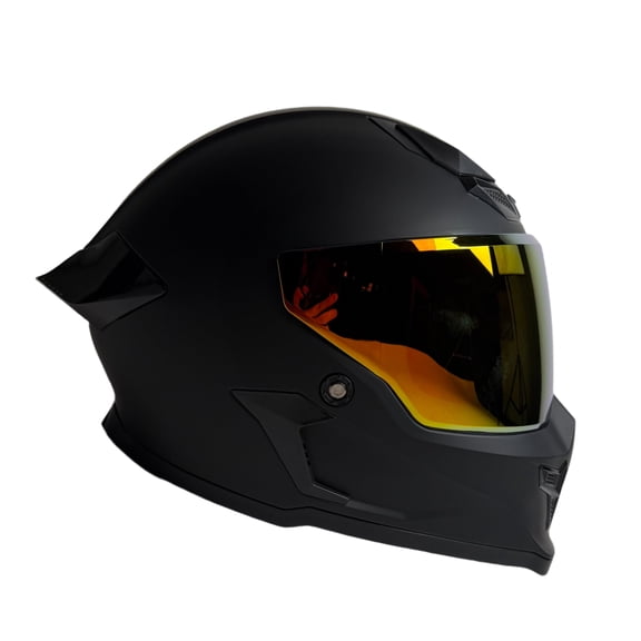 EDGE Vortex Matte Black - Full Face Motorcycle Helmet, DOT/ECE, Size L
