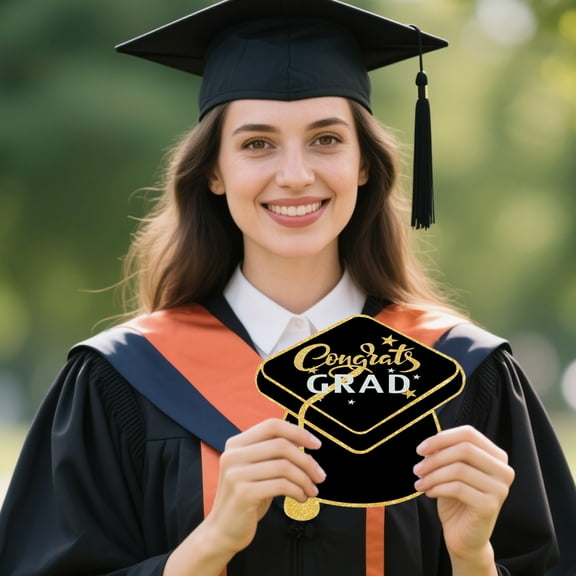 EDHITNR 10 Pack Graduation Advice Cards 5.9x5.9 Inch Matte Card Stock for High School College Graduation Party Supplies