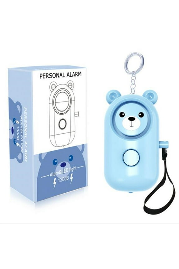 130dB Personal Alarm Keychain, Loud Emergency Safety Siren with LED Light, Self Defense Alarm for Women Men Kids Elderly Home Security Travel