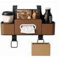thumbnail image 1 of EDHITNR 3 In 1 Car Backseat Organizer Multifunctional Seat Back Storage Box with Tissue Cup Holders Hooks for Phone Drinks, 1 of 6