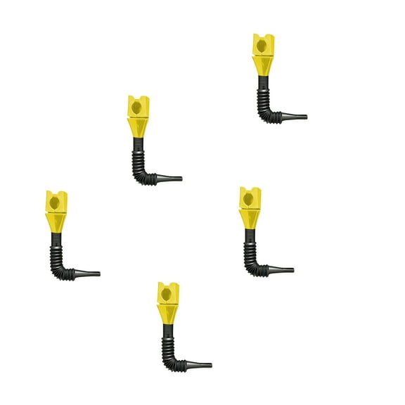 EDHITNR 5 Piece Retractable Auto Funnel Self Driving Emergency Tools with Flexible Reshapeable Rim, Reusable Leak Proof Oil Funnel for Mess Free Draining