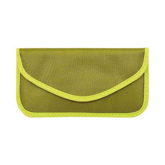 EDHITNR 6.5 Inch Signal Shielding Bag, Mobile Phone GPS Blocker Anti Radiation Pouch, Faraday Bag for Credit Card Protection Demagnetization Pregnant Women Secure Storage, Green