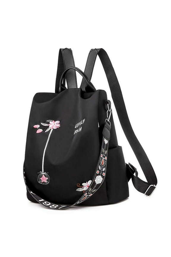 Anti-Theft Backpack Purse for Women, Theft Proof Bookbag Purse with Hidden Zipper, Travel Backpack Shoulder Bag Satchel Handbag for Daily Use Shopping Gifts, Black