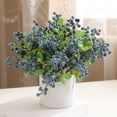 thumbnail image 1 of EDHITNR Artificial Berry Branches with Foam Fruit Realistic Blueberry Christmas Decor Fake Flowers Photography Props, Simulation Greenery for Wreath Table Centerpiece Home Party, 1 of 6