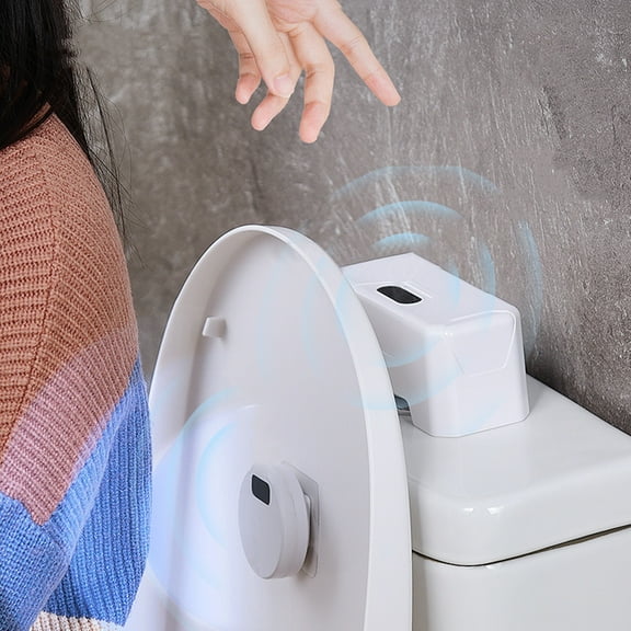 EDHITNR Automatic Toilet Flusher, Touchless Infrared Sensor Toilet Flusher Kit, Sensor Flusher for Home and Public Bathrooms, Easy Installation USB Rechargeable