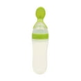thumbnail image 1 of EDHITNR Baby Food Dispensing Spoon, Silicone Squeeze Feeder with Soft Spoon for Puree, Reusable Baby Food Pouch Spoon Feeder for Homemade Infant Toddler Meals, Travel Feeding, Green, 1 of 1