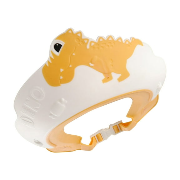 EDHITNR Baby Shower Cap, KidsHair Washing Shield with Eye & Ear Protection, Soft Adjustable Bath Cap for Baby Toddler Infant, Waterproof Washing Hat for Bath Time Hair Wash, Yellow