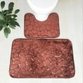 thumbnail image 1 of EDHITNR Bathroom Rugs Sets 2 Piece, U Shaped Toilet Mat Bath Mat Set, Enlarged Thickened Non Slip PVC Backing Microfiber Shag Rug for Bathroom Floor Decoration, 1 of 3