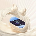 thumbnail image 1 of EDHITNR Bone Conduction Bluetooth Earphones, Wireless Clip-On Earbuds with Mirror Display, Open-Ear Design Bluetooth 5.3 for Running Gym, High Sound Quality Long Battery Life Sports Headphones, Beige, 1 of 7