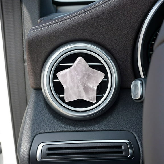 EDHITNR Crystal Star Car Air Vent Clip, Automotive AC Vent Decorative Clip, Five-Pointed Star Car Decor Accessory for Dashboard Interior Styling
