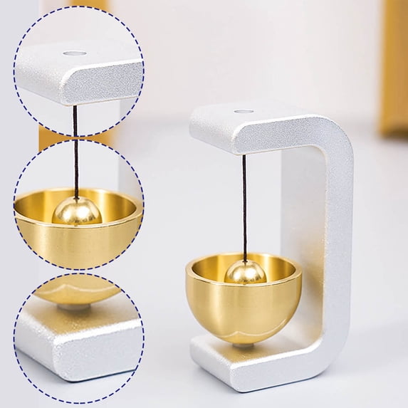 EDHITNR Dopamine Doorbell Wind Chime Suction Type Entrance Reminder with Brass Bell for Home Decoration Housewarming Gift