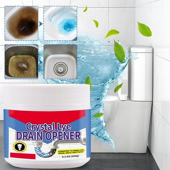 EDHITNR Drain Cleaner, Powerful Clog Remover for Kitchen Sinks, Unclogging Agent for Hair Grease Food Blockages, Fast-Acting Liquid Drain Opener for Bathroom Tub Shower Toilet Pipes