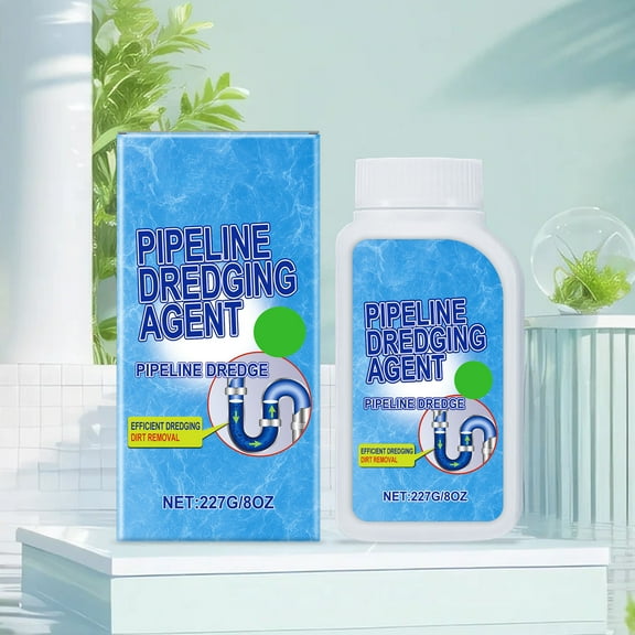 EDHITNR Drain Cleaner, Unclogging Agent for Kitchen Sink & Toilet Blockages, Multi Functional Pipe Cleaner for Drains, Sewage Soaking Oil Plugs 320ml