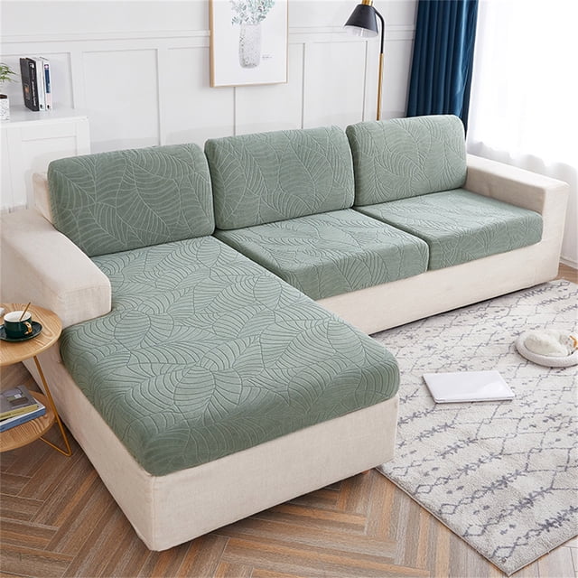 EDHITNR Elastic Sofa Cushion Cover, Tight Fit Stretch Slipcover for Living Room Seat, Washable Anti-Slip Sofa Protector for Couch Chair Pillow