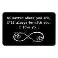 thumbnail image 1 of EDHITNR Engraved Metal Wallet Card, Permanent Etched Greeting Card Postcard Business Card Clip, Unique Personalized Gift for Husband Valentine Wedding Anniversary, 1 of 1