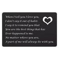 thumbnail image 1 of EDHITNR Engraved Metal Wallet Card, Permanent Etched Greeting Card Postcard Business Card Clip, Unique Personalized Gift for Husband Valentine Wedding Anniversary, 1 of 1