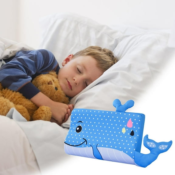 EDHITNR Ergonomic KidsCooling Pillow, Ice Silk Breathable Neck Support Pillow for Children, Summer Nap Kindergarten Student Pillow for Daycare Home Travel