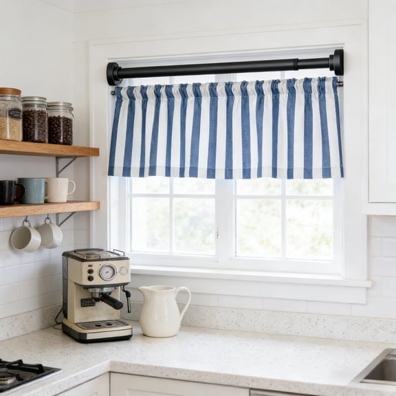 EDHITNR Extendable Shower Curtain Rod, No Drill Tension Rod for Bathroom Kitchen, Telescoping Closet Hanging Pole, Adjustable Length 15.75-21.65in for Tile Wall Wooden Frame, Black