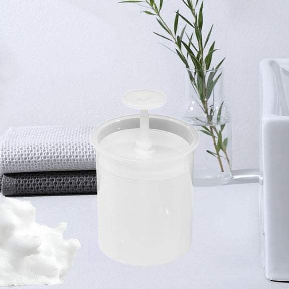 EDHITNR Facial Cleanser Frother Electric Foam Maker for Face Wash, Plastic Soap Dispenser with Stainless Steel Filter, Compact Portable Cleansing Tool for Daily Home Travel