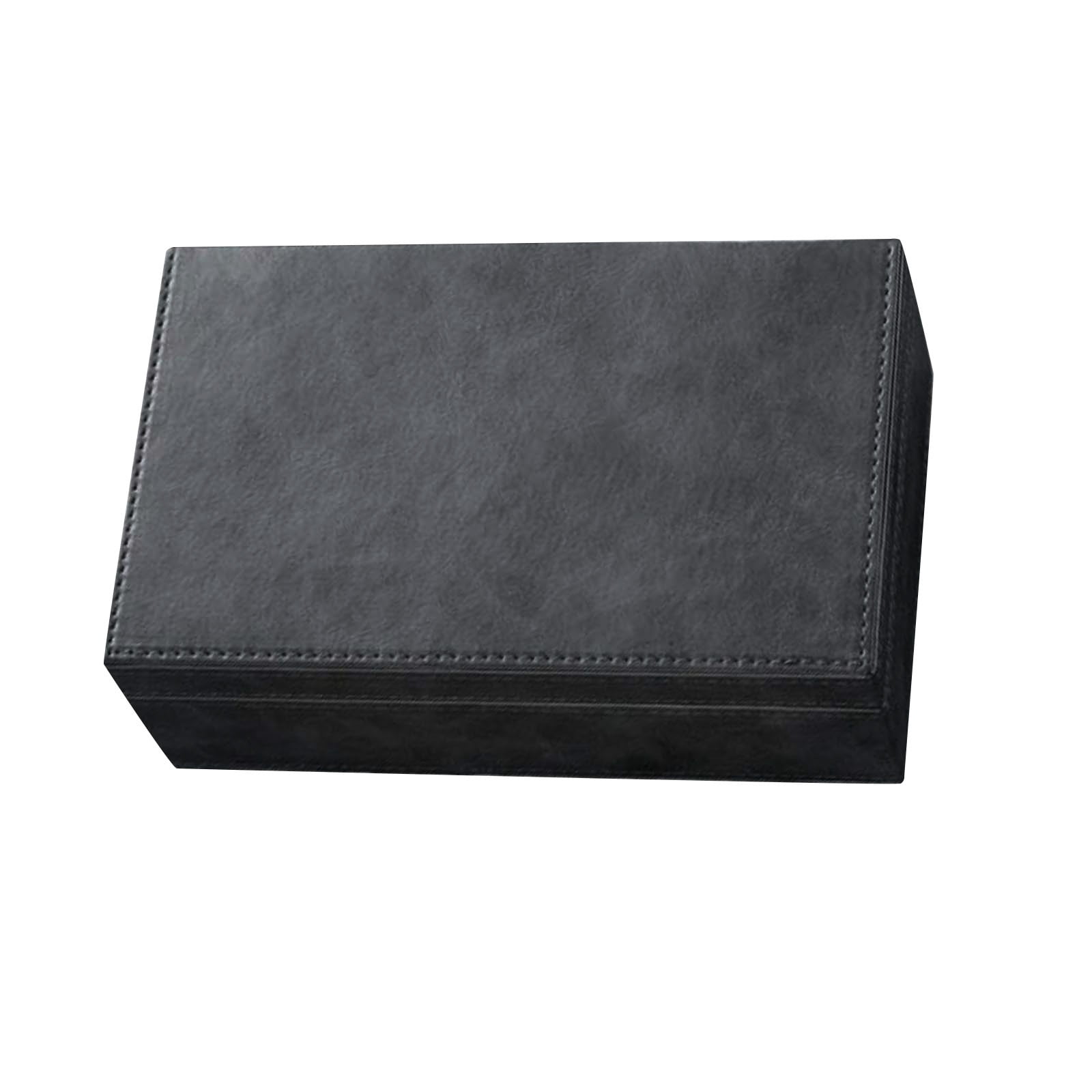 EDHITNR Faraday Box for Car Keys, Signal Blocking Box Keyless Entry Pouch RFID Blocker, Multi-Layer Shielding Leather Wood Storage Box for Key Fobs Wallets Credit Cards, Gray