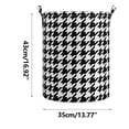 thumbnail image 1 of EDHITNR Foldable Storage Basket, Fabric Laundry Basket, Collapsible Dirty Clothes Hamper for Bathroom, Toy Clothing Organizer Bin, Portable Storage Bucket for Home Bedroom, Black, 1 of 1