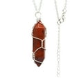 thumbnail image 1 of EDHITNR Hexagonal Chakra Crystal Pendant, Natural Quartz Healing Pendant for Necklace, Carnelian Gemstone Protection Luck Wealth Jewelry, Red, 1 of 1