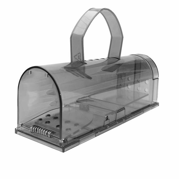 EDHITNR Humane Mouse Trap, Live Catch Release Mouse Traps for Indoor Outdoor Use, Reusable Rodent Catcher Safe for Pets KidsHome Kitchen Garage, Gray