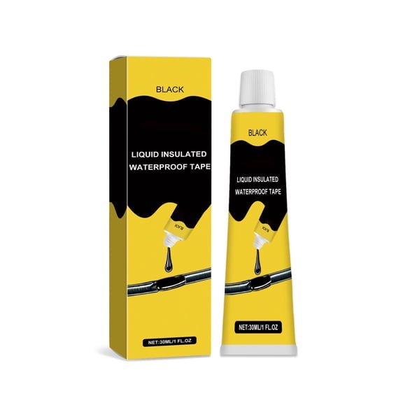 EDHITNR Insulation Waterproof Sealing Liquid Glue, Multi Functional Leak Repair Sealant for Electrical Wiring, Eco Friendly Protection Coating for Home and Workshop, Black