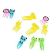 thumbnail image 1 of EDHITNR KidsFruit Toothpicks, Cute Animal Forks for Lunch Boxes, BPA-Free Plastic Food Picks, Fun Children's Eating Utensils for Snacks Fruit Cake Decorations Party, 1 of 1