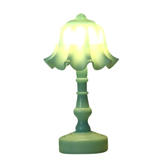 EDHITNR LED Night Light, Mini Table Lamp for Bedroom, Decorative Desktop Night Light with Soft Warm Glow, Hyacinth Floral Design Small Lamp for Bedside Desk Decor