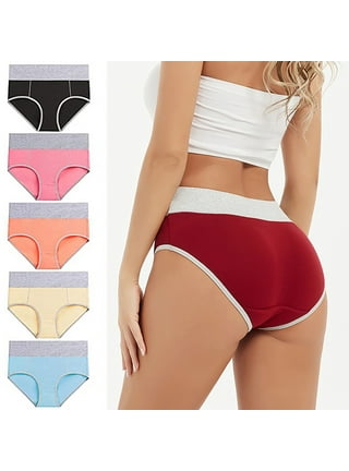 High Waisted Panties For Women Cotton Seamless Plus Size No Show