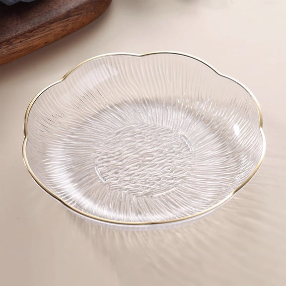 EDHITNR Large Capacity Fruit Tray Candy Snack Serving Platter for Living Room Coffee Table, Multi Colour Household Entertaining Bowl for Party Kitchen, White