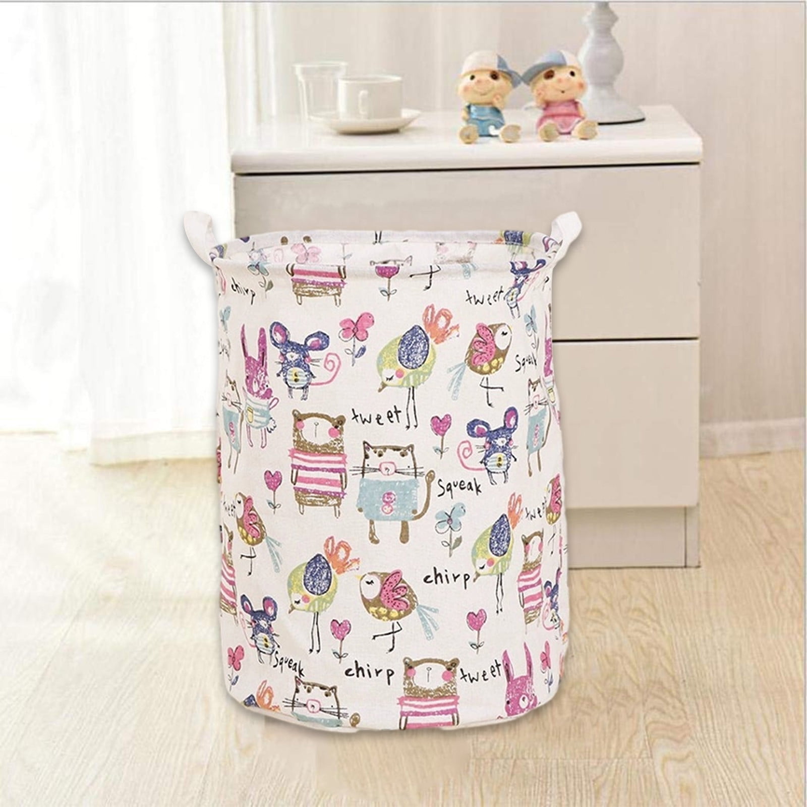 Visesunny Collapsible Storage Basket – XXX-Large 20"x20"x14" Cotton Rope Hamper For Toys & Laundry